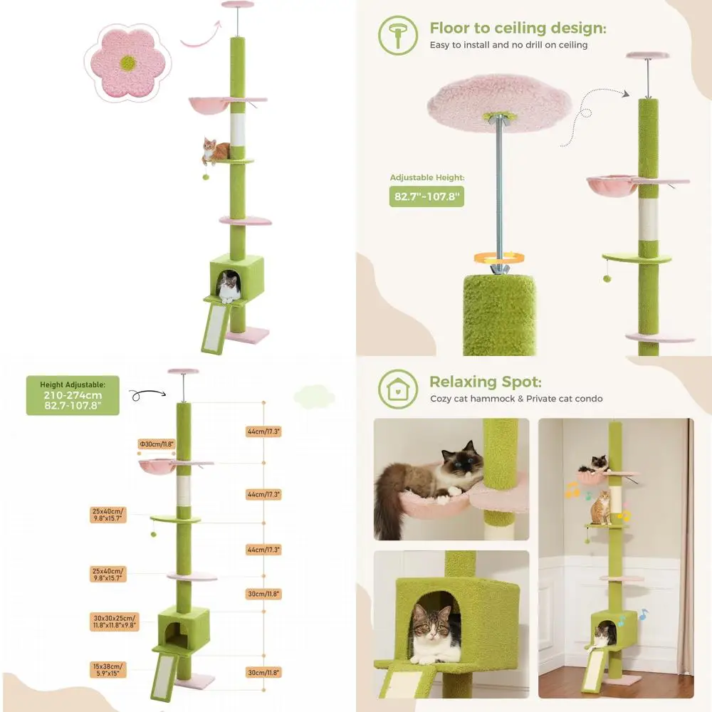 Indoor Cat Tower, G… - image
