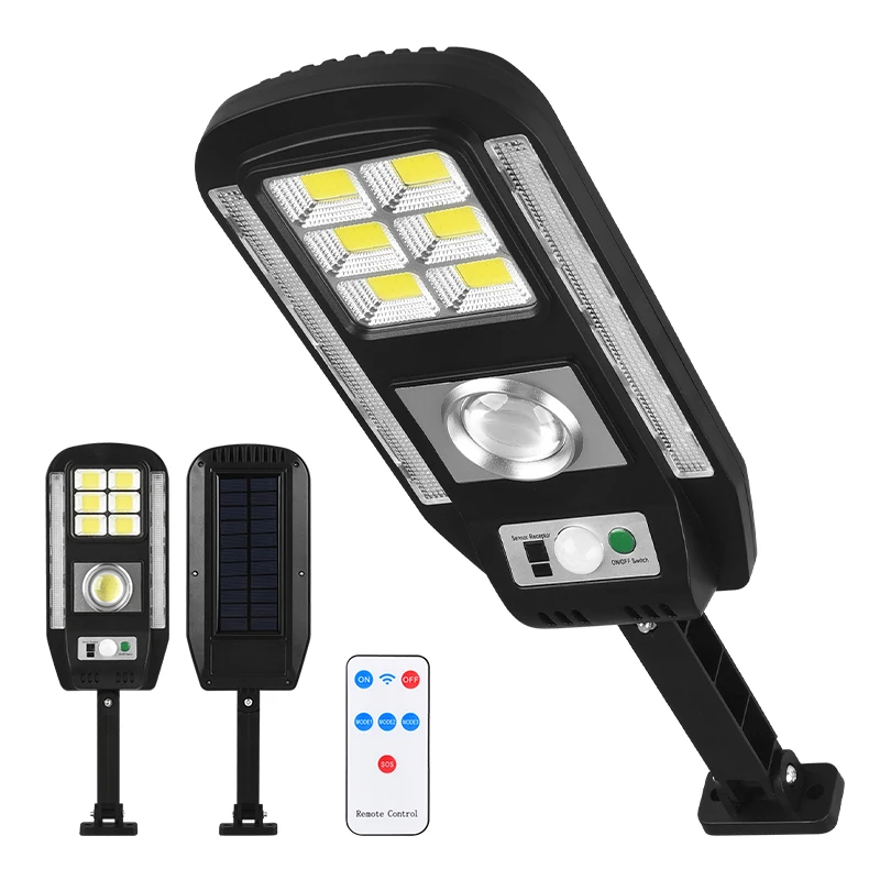 

89LED Solar Street Lights Outdoor Solar Lamp With Motion Sensor Security Lighting for Garden Patio Path 4 Light Mode Waterproof