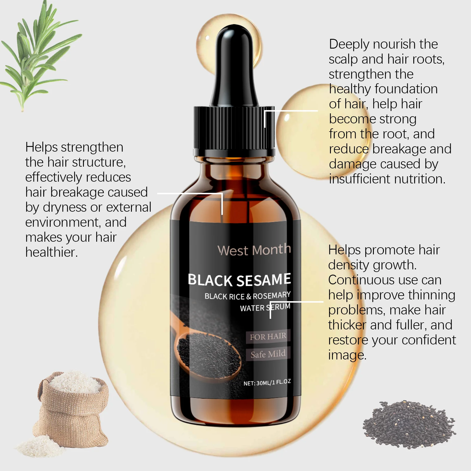 เซรั่มบำรุงเส้นผม West Month ส - Split End Repair Serum บทวิจารณ์และราคา