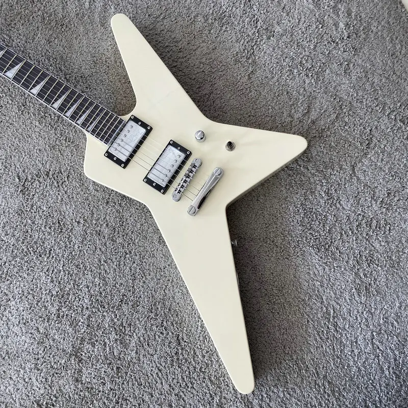 

Новая электрогитара Cream White Jackson JS32T Gus G Star Signature, 24 лада, Z-образная форма