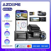 AZDOME M550 Pro Dash Cam Built-in GPS 5G WiFi 4K+1080P Dual Dash Camera for Cars 1440P+1080P+1080P Front and Rear Inside Car DVR
