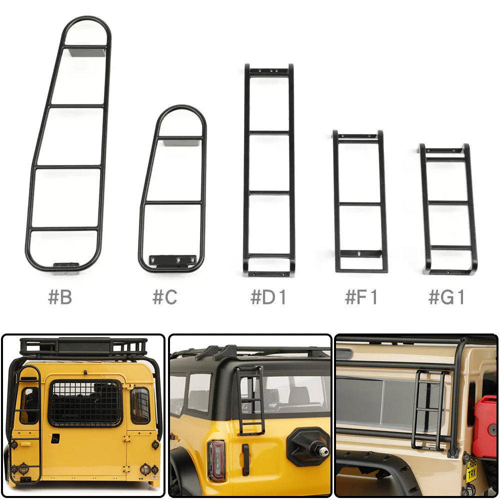 Metal Tail Ladder Tail Ladder Side Ladder Staircase 1/10 Rc Crawler Car Traxxas Trx4 Axial Scx10 Rgt Mjx Metal Staircase