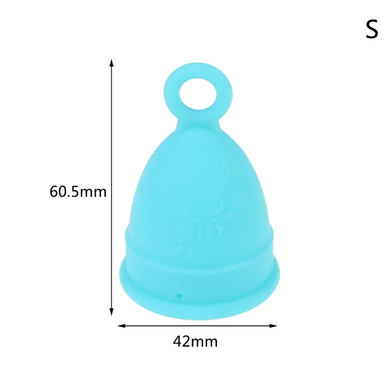 Size S/L Menstrual Cup Medical Silicone Lady Feminine Hygiene Copa Women Period Soft Grade with Storage Case Leak-proof Reusable