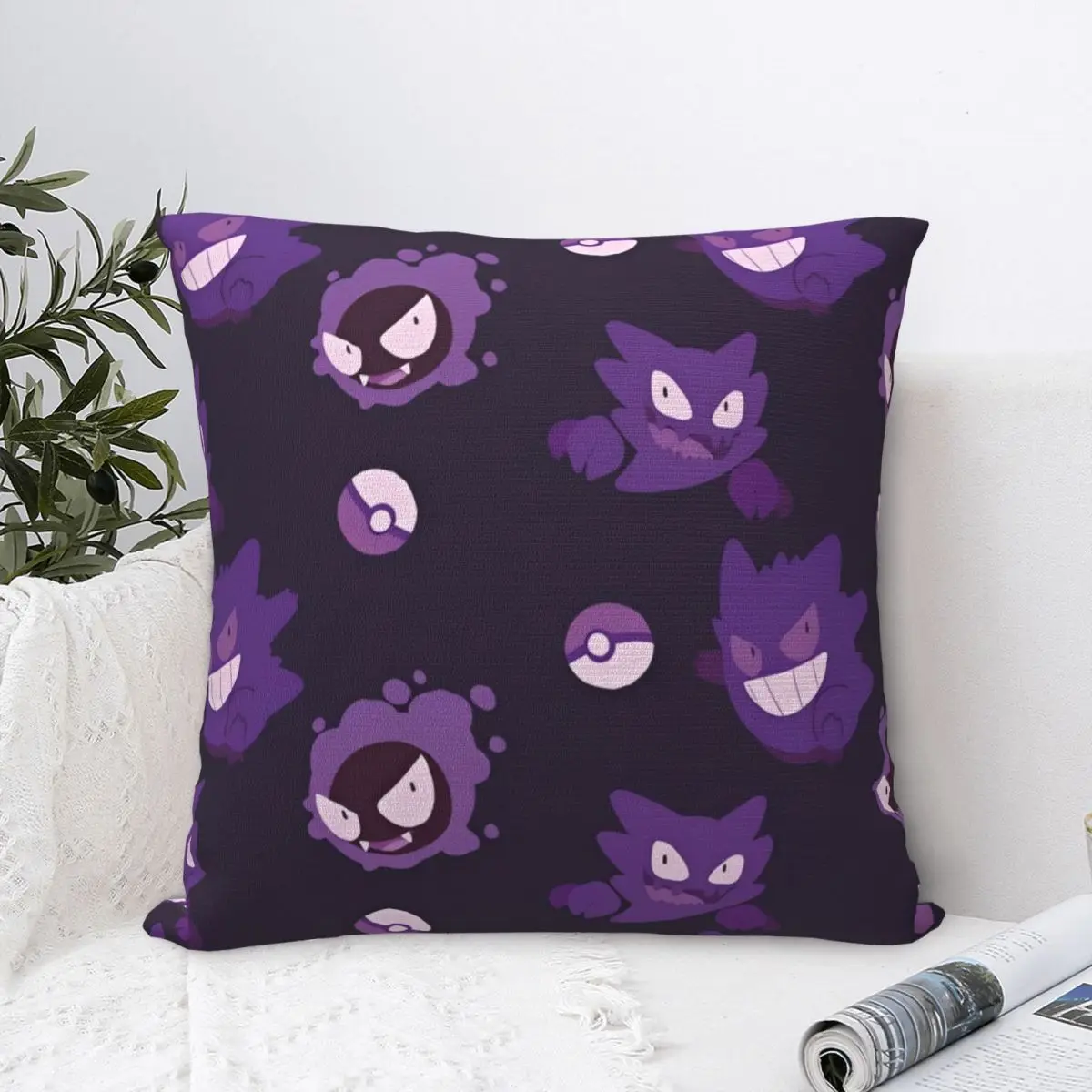 Japanese Anime Pokemon (2) Pillow Cover Soft Pillow Case Cushion Cover Funny Design Pillowcases For Sofa Home Decorative