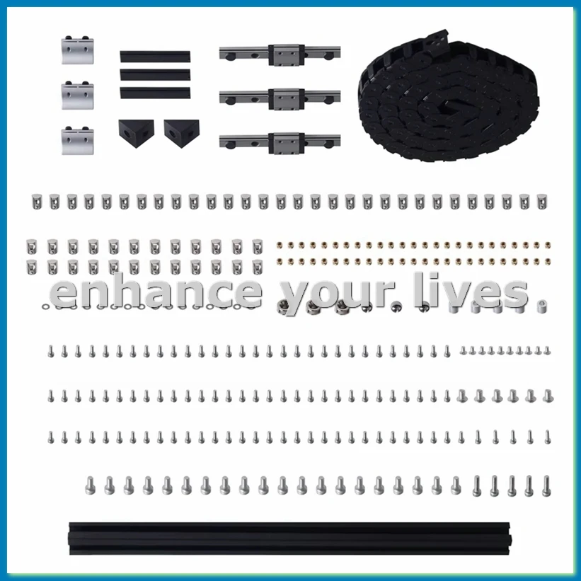 

Комплект оборудования для 3-точечного преобразования Zero G Pro для 5 Pro с высококачественными цепями и детальми для 3D-принтера на рейке-VVNB