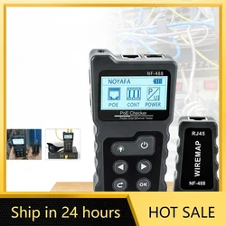 NOYAFA NF-488 LCD Network PoE Checker Over The Ethernet cat5 cat6 Lan Cable Tester Loop Test Tool