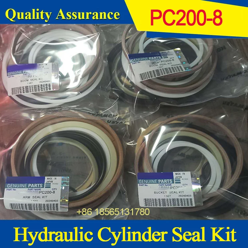 Factory Price PC200-8 Boom Bucket Arm Seal Kit Hydraulic Pump Seal ,Control Valve Seal ,Motor Seal for Komatsu Excavator