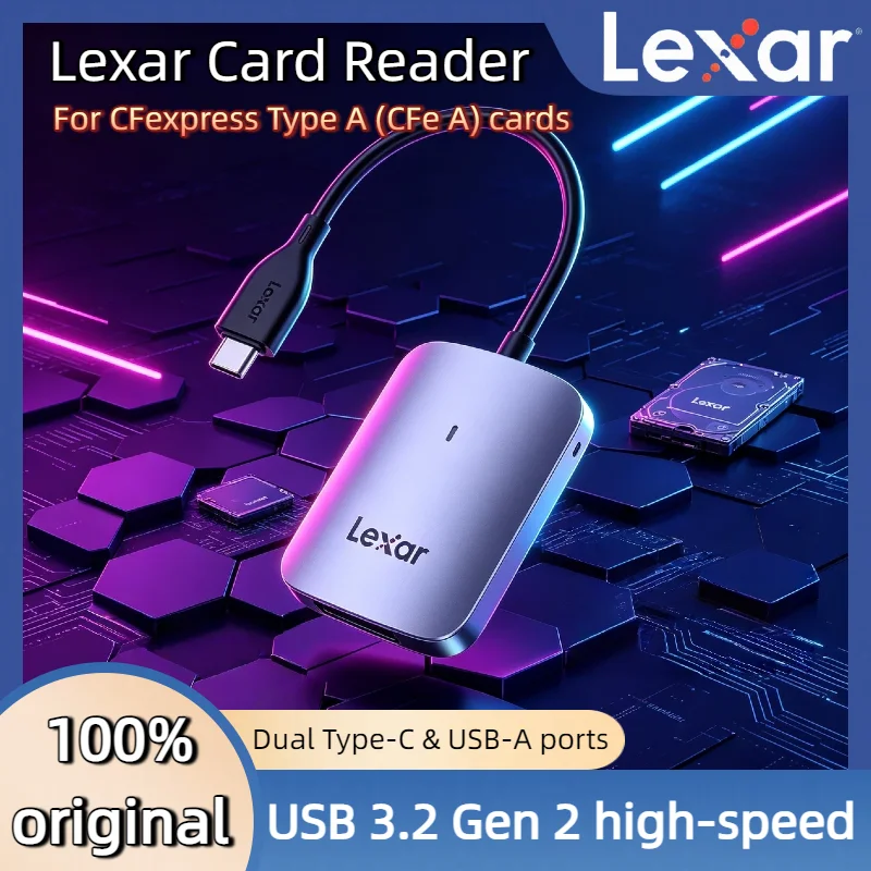 lexar純正cfexpress-type-aカードリーダー-usb-32-gen-2-type-c-a-メモリカード-cfe-aカードリーダー-8k-raw対応