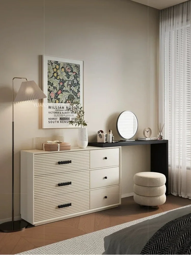 French cream style master bedroom dressing table modern minimalist slaapkamer meubels vanity table with drawer Bedroom Furniture