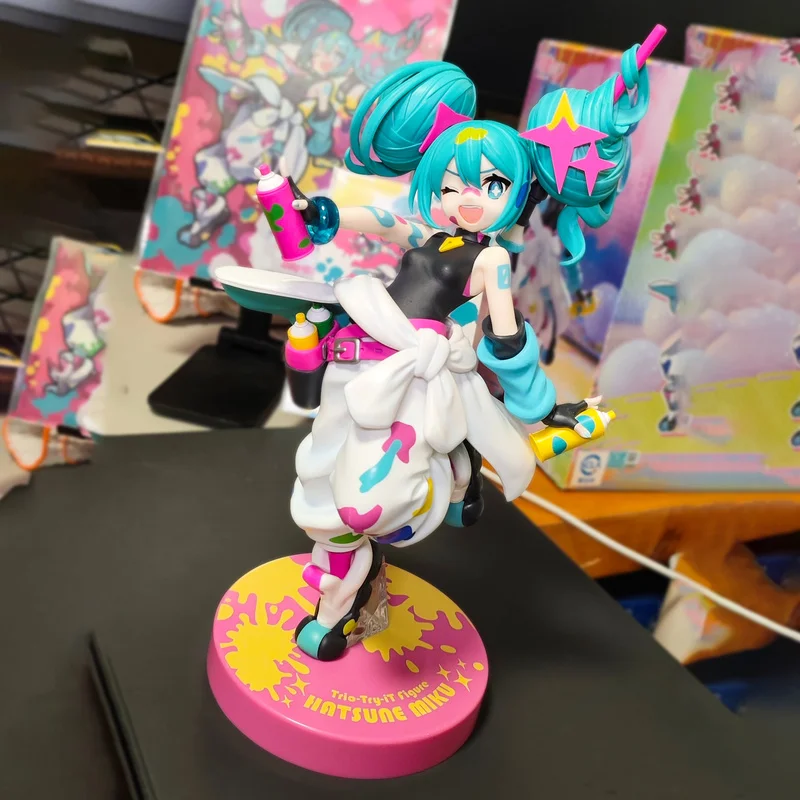 

Hatsune Miku Figurine Painting Girl Series Pvc 19cm Prize Collection Display Action Figure Anime Toy Gift Official In Stock