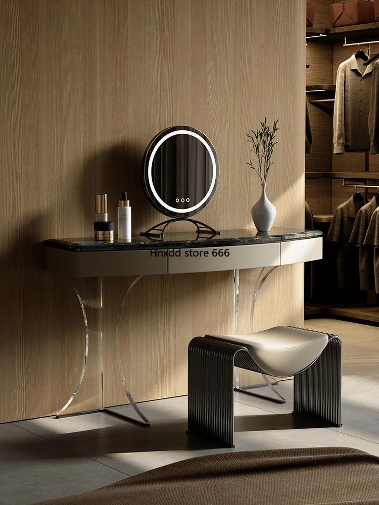 Light luxury and elegant natural marble dresser