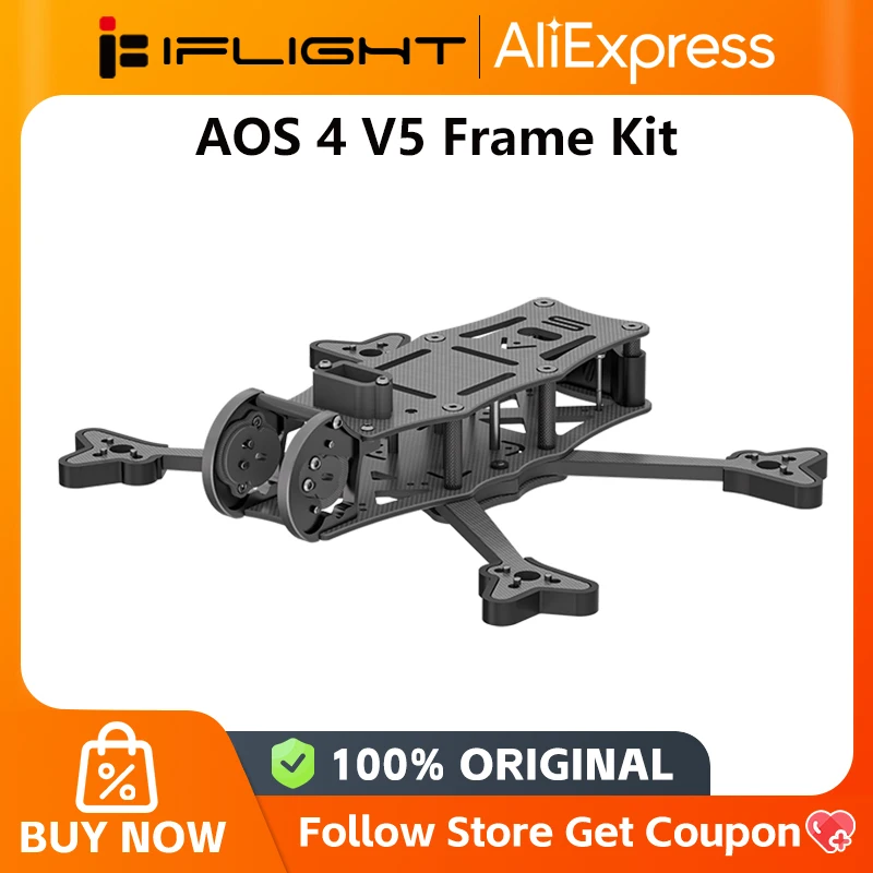 طقم إطارات IFlight AOS 4 V5 FPV مع ذراع 4.5 ملم لـ FPV