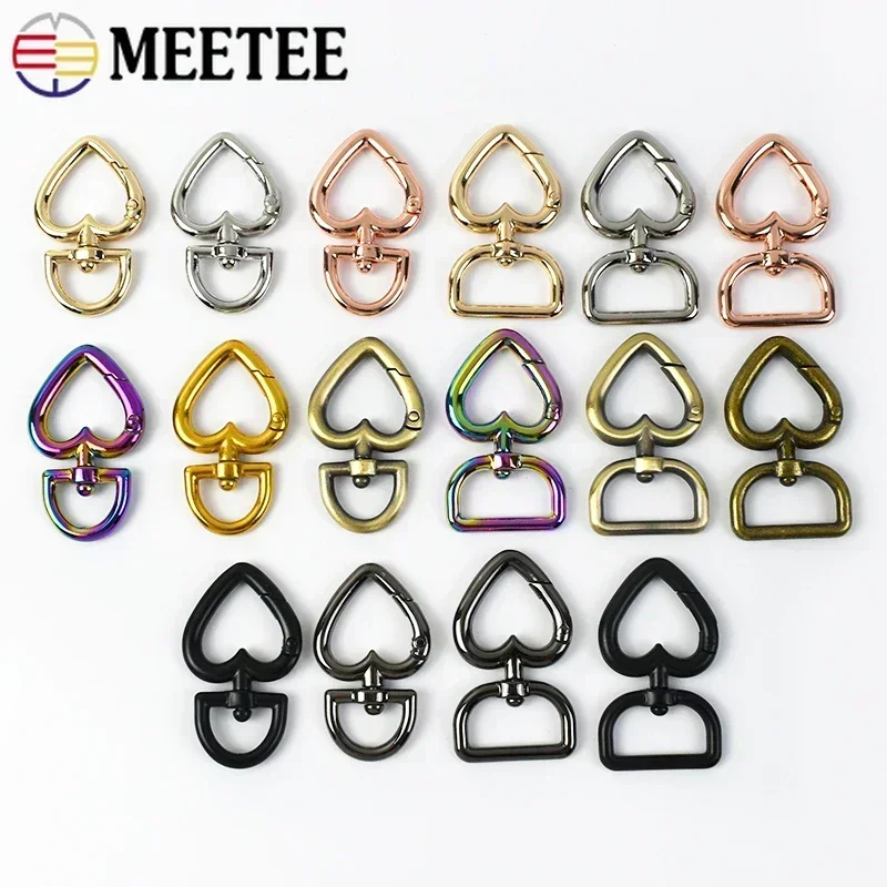 5/10/20Pcs 20/13mm Metal Bag Buckle Carabiner Trigger Snap Clip Hook Keychain Webbing Strap Belt Clasps DIY Hardware Accessories