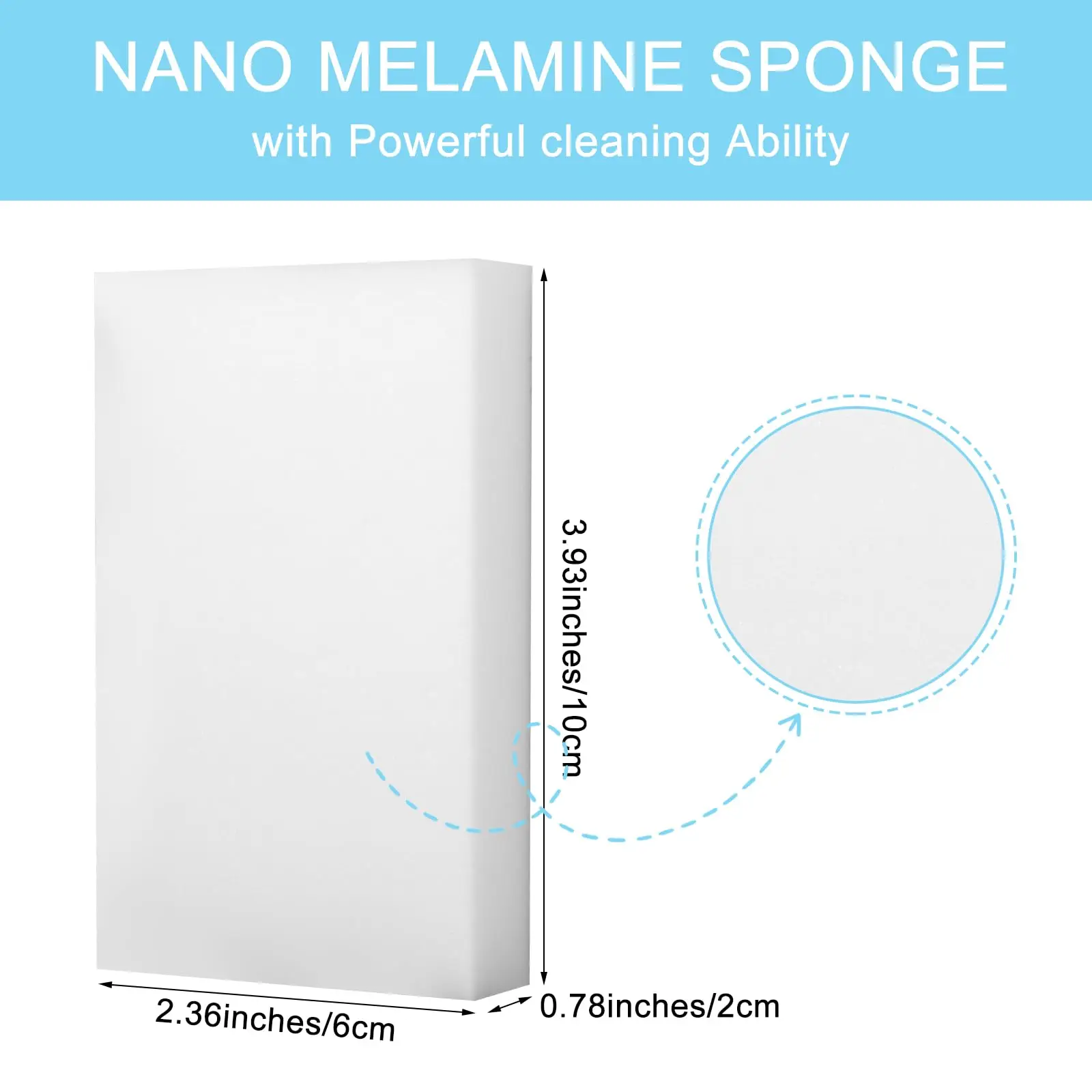 Melamine Sponges Multi-Purpose Cleaning Tough Durable Magic Sponge Erasers Sinks, Kitchen Bathrooms Walls Floors Bathtubs Shoes