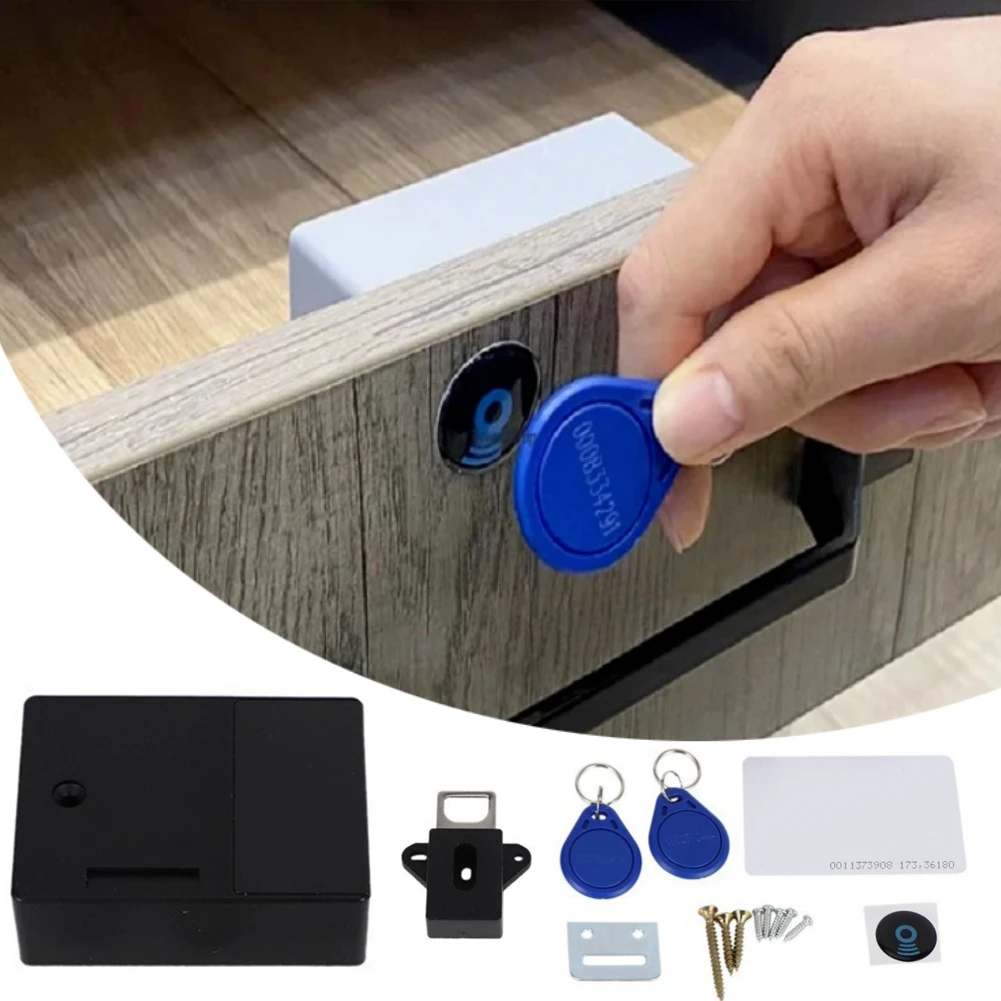 T3 Invisible RFID Free Hole Sensor Cabinet Lock Wardrobe Shoe Drawer Door Lock