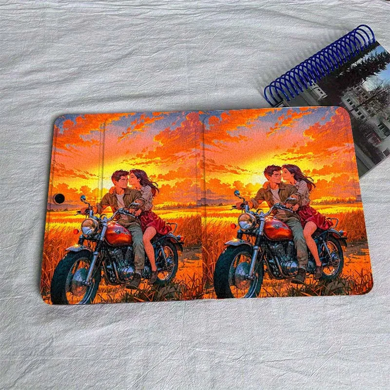 

Motorcycle Couple Anime Tablet Case For OPPO Pad 2 3 4 11 SE X Air 2 Neo Pro 12.1 10.36 11 11.4 13.2 Inch