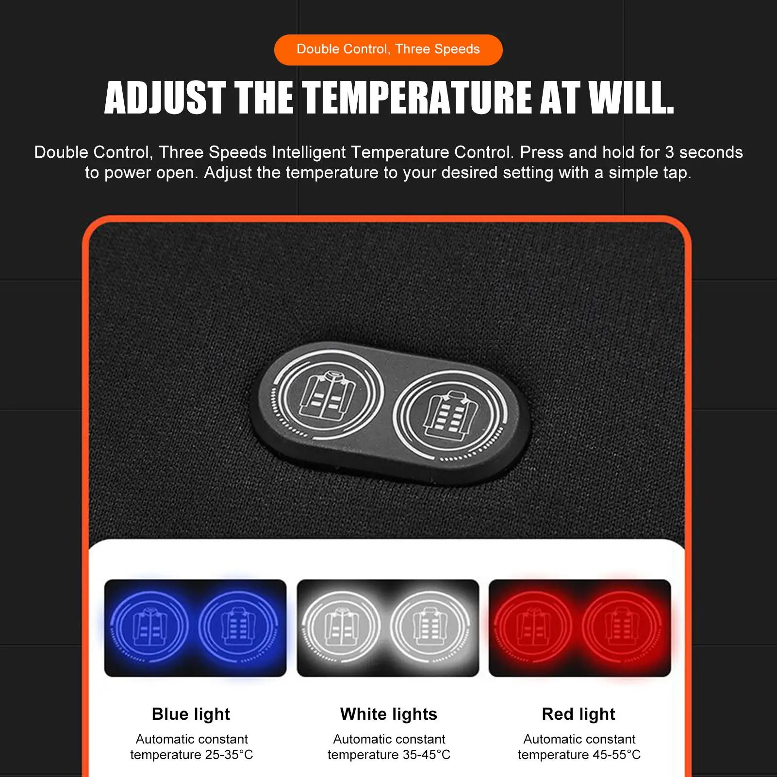

Толстовка с подогревом, 17 зон нагрева, 3 режима, теплая куртка, зарядка через USB, теплый свитшот для зимы, кемпинга, офиса, работы, путешествий