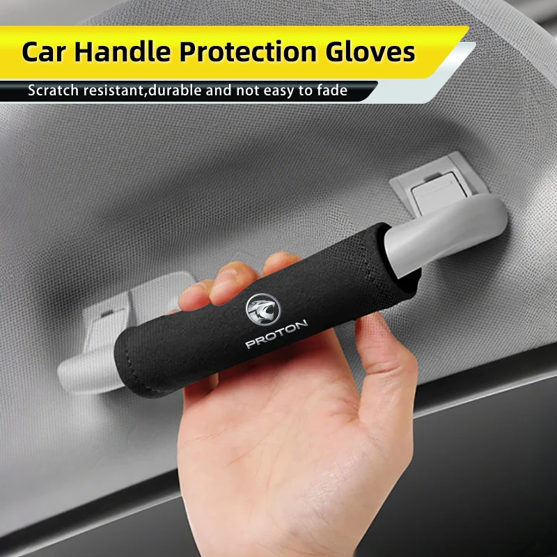 

Car Door Handle Protection Glove Handrail Covers Auto Interior Accessorie For Proton Exora Iriz Saga Satria R3 Wira Magma X50 V6
