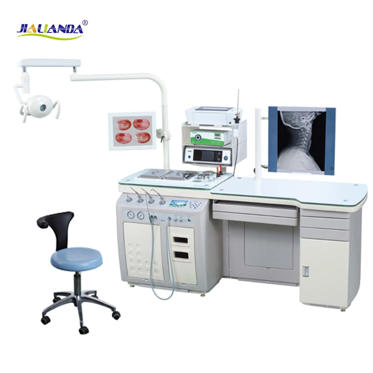 Medical Diagnosis Ent Equipment Unit Ent Examination Treatment Unit with Headlight