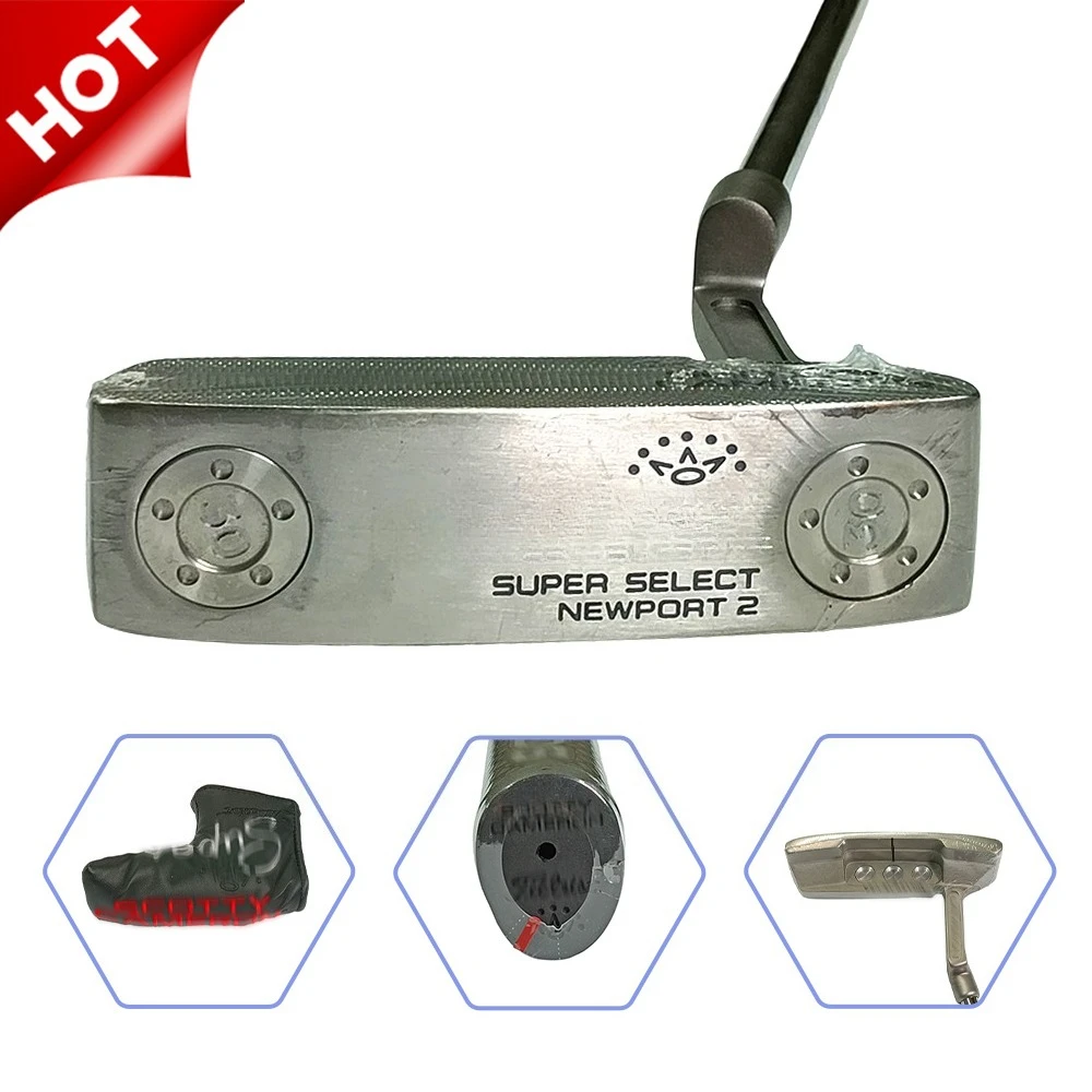 

Classic Silver Golf Putter - Anti-Scratch & Rust Resistant with Matching Headcover,Right-Handed,Golf Clubs Men'S Putter