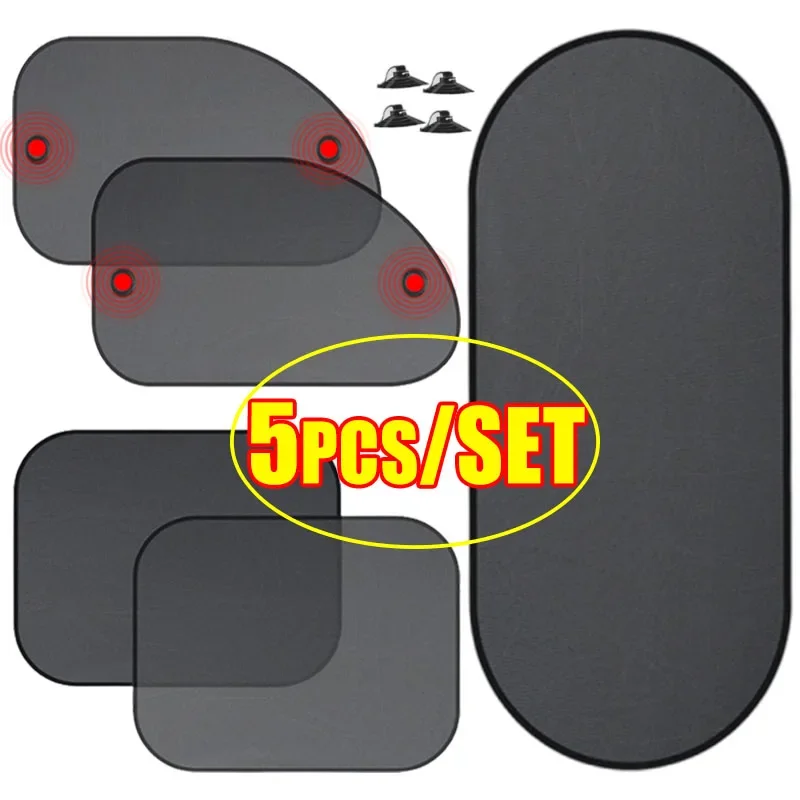 

Car Window Sunshade Cover Sun UV Protection Auto Front Rear Black Window Curtain Side Glass Mesh Sunshades Accessories