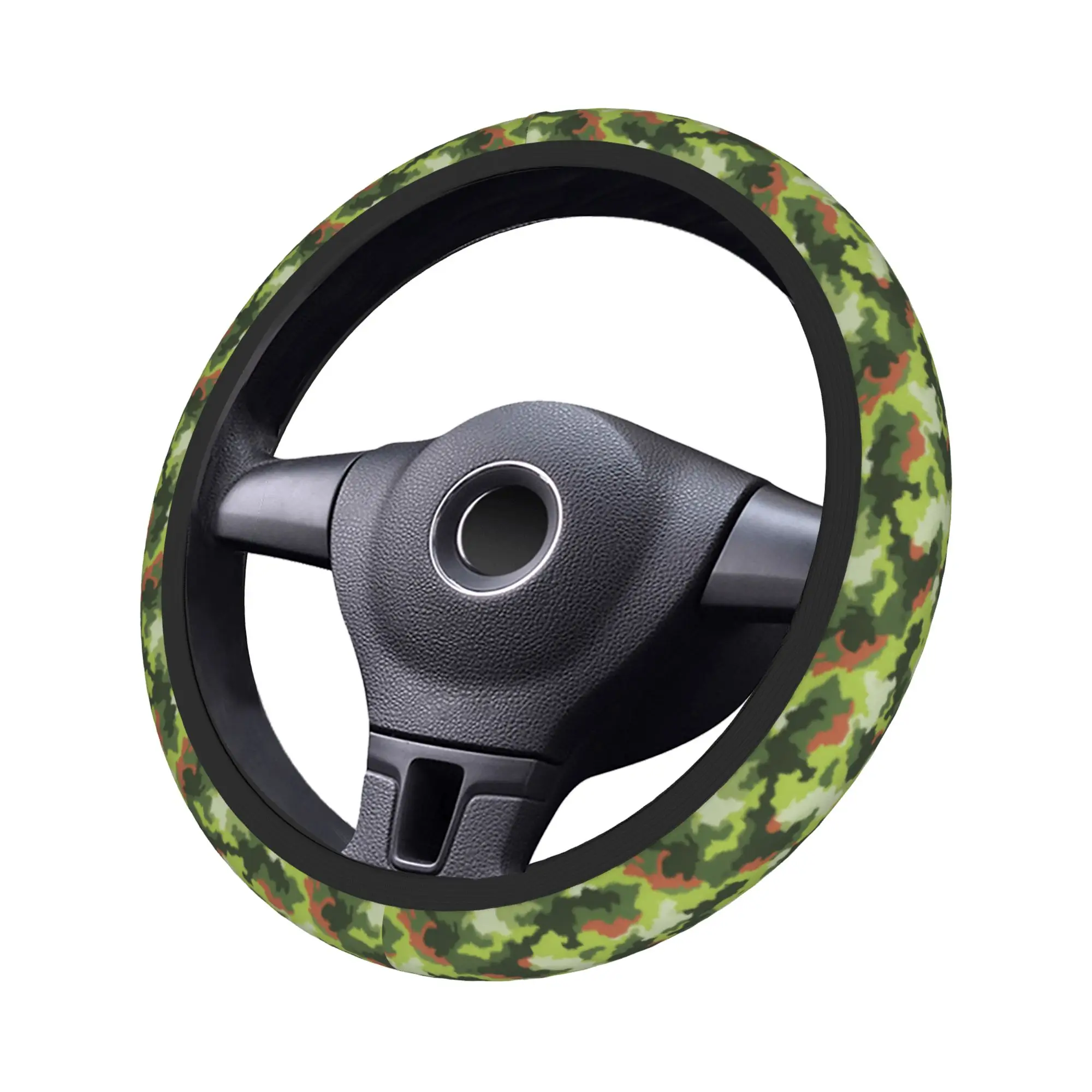 Camo Camouflage Car Steering Wheel Cover 37-38 Non-slip  Auto Steering Wheel Protector Colorful Steering-Wheel Accessories