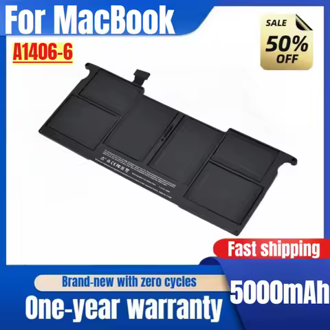 Laptop Battery A1406/A1495 For MacBook Air 11 Inch A1370 2011 High Capacity Battery High Quality Replacement Battery
