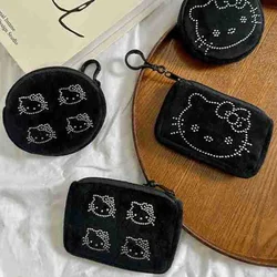 Hello Kitty Sanrio Wallet - Cartoon-style lightweight and cute design for kids. Zero wallet. Portable women's keychain.