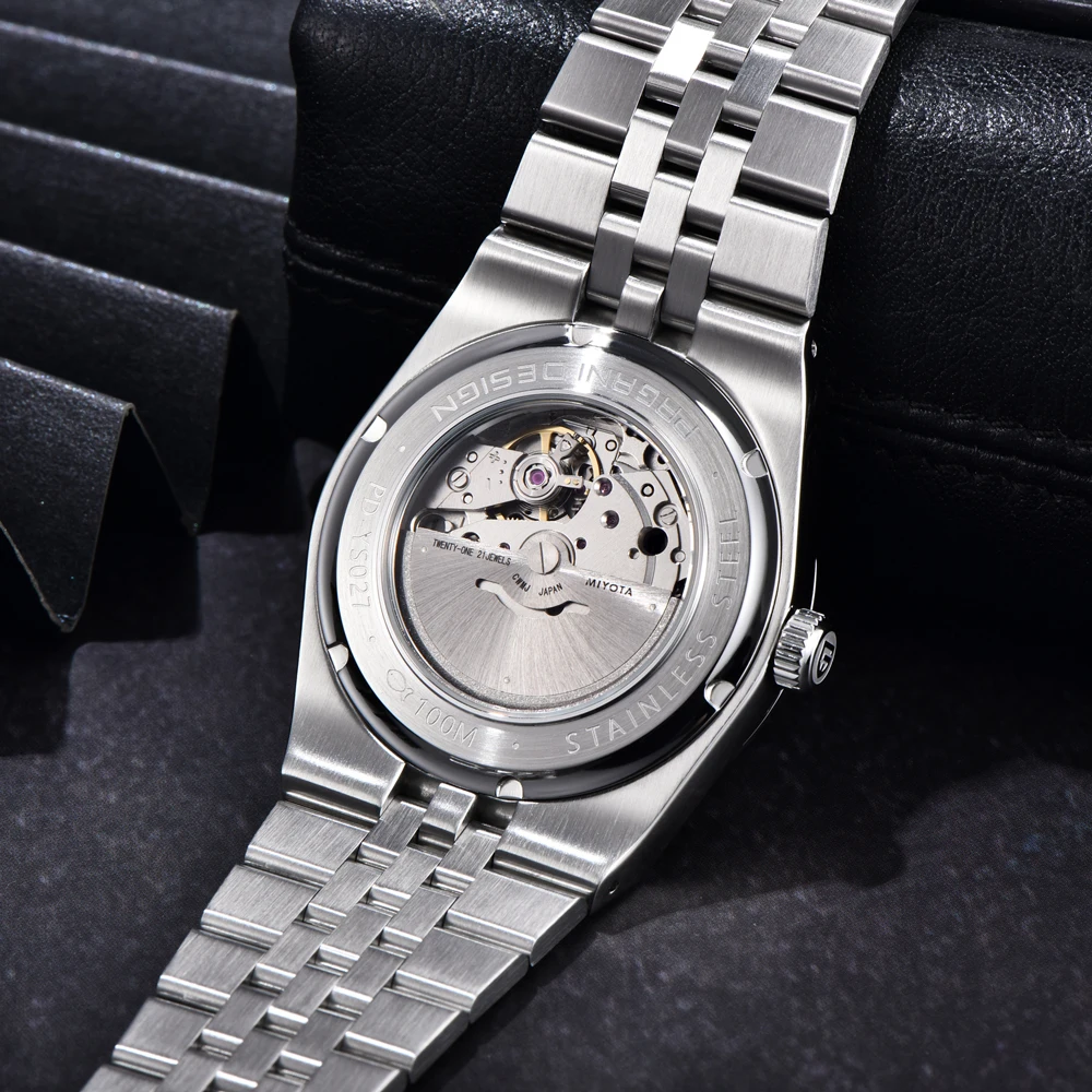 PAGANI DESIGN 2025 new men's watch retro automatic mechanical watch men's gift gift box Sapphire 027 stainless steel men's watch
