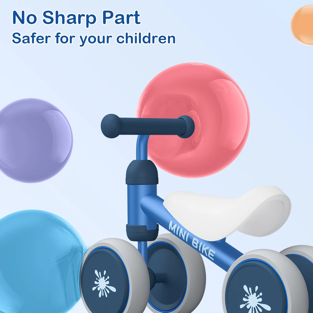 Baby BALANCE Bikes ขี่ของเล่นสําหรับ 1 ปีชายหญิง, anti-DROP ในร่ม Baby Walker 10-24 เดือน Baby's First BIKE วันเกิด GIF