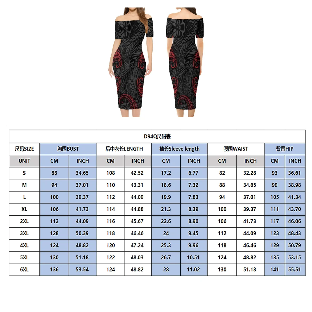 2025 Vestidos populares ajustados con un solo hombro para mujer, ropa polinesia, vestidos de noche de cóctel samoano y camisas para hombre