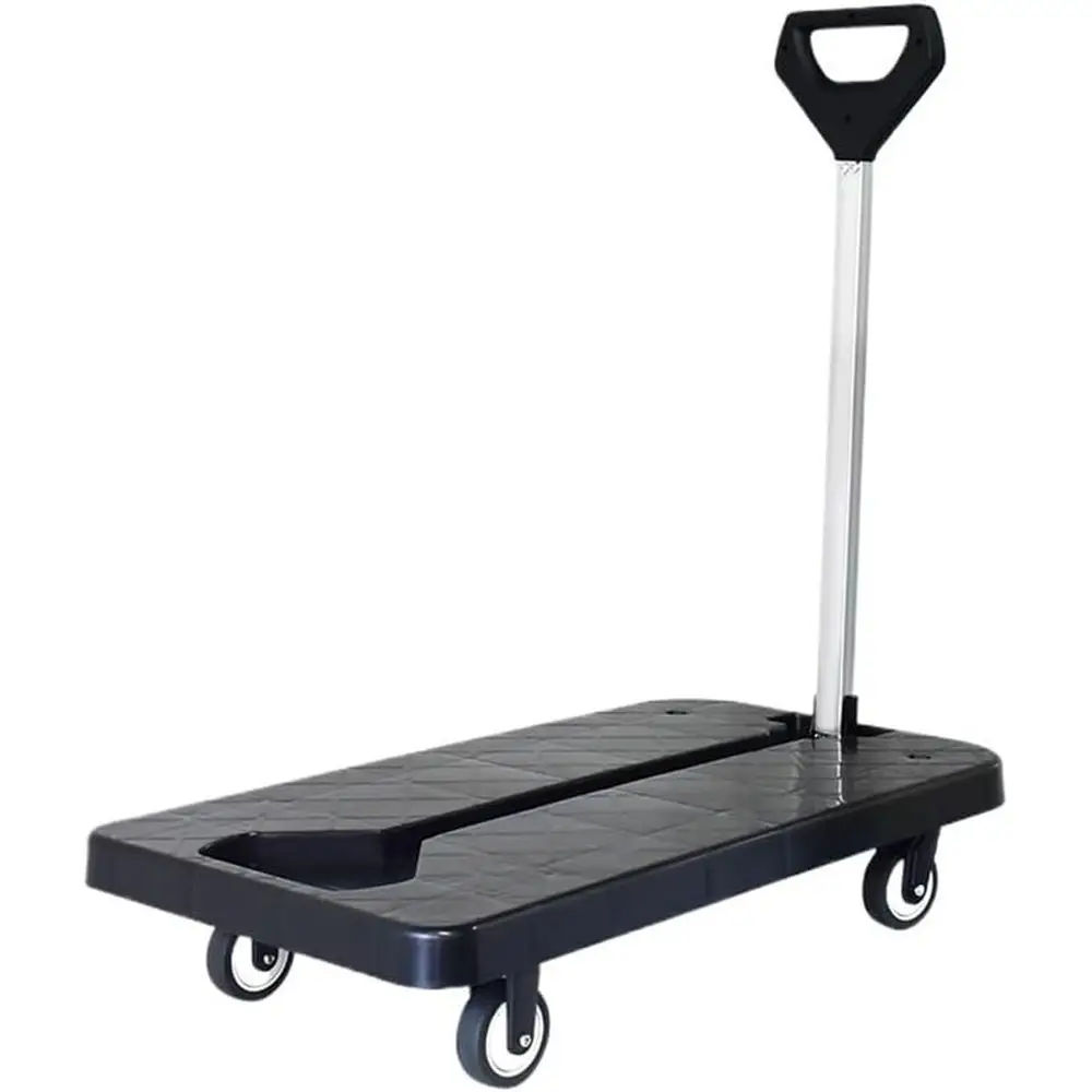 

Compact Foldable Trolley for Home Use - Portable Shopping Cart for Grocery Hauling and Delivery Storage