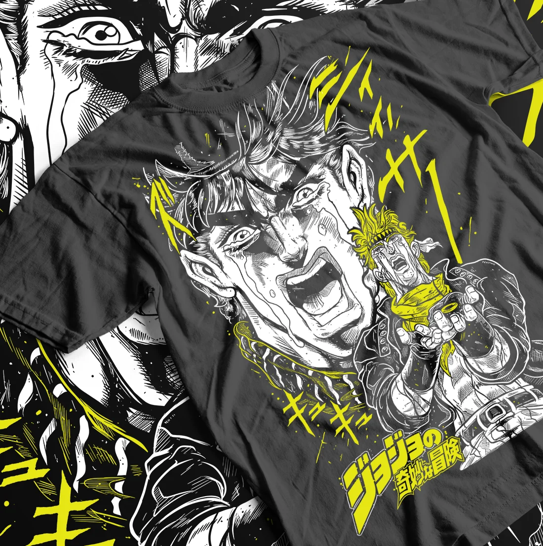 Jojo 's Bizarre Adventure T-Shirt Anime Manga Graphic Design Shirt Tee All Size