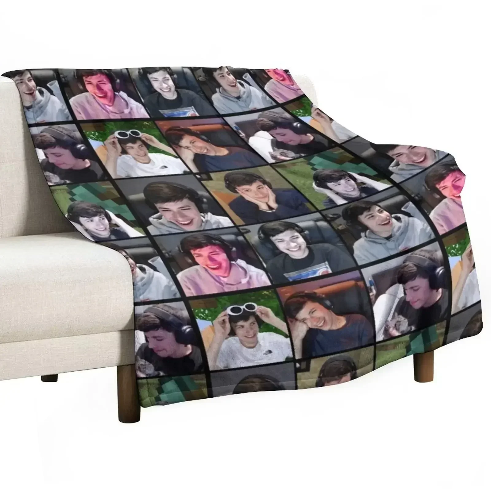 GeorgeNotFound Throw Blanket Stuffeds Cute Plaid Blankets