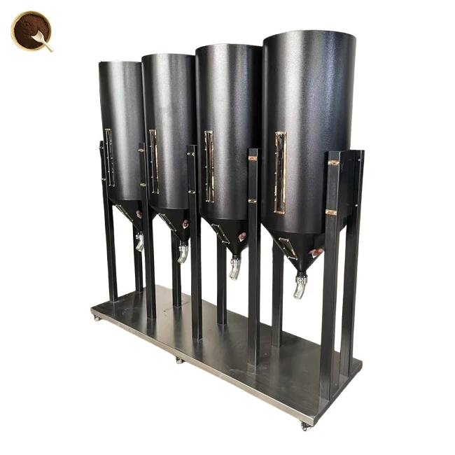 Commercial vintage coffee silo small stainless steel kegs company copper nut dispensers