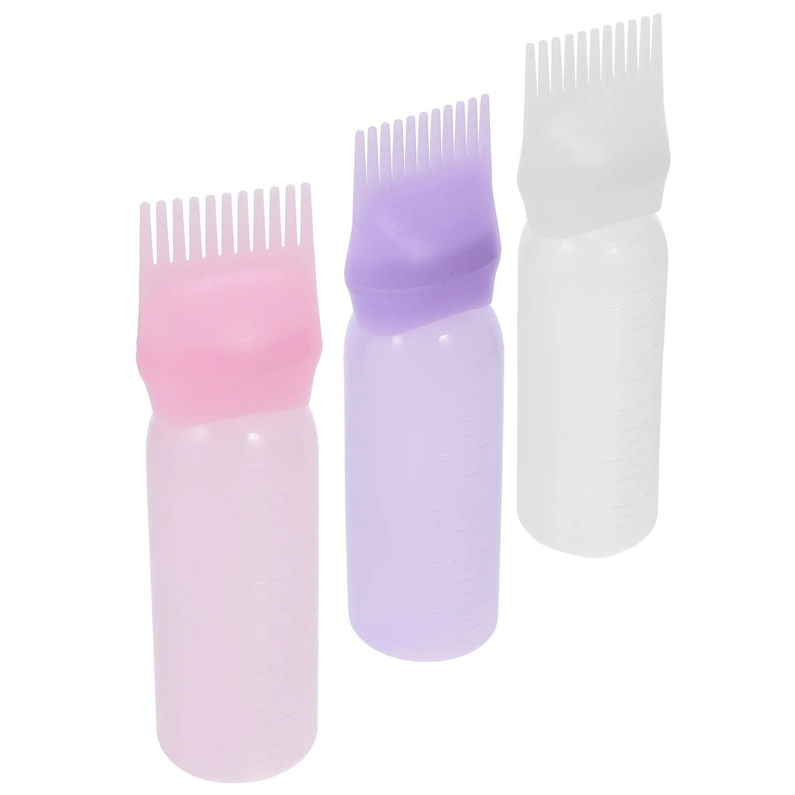 3 Pcs Precision Comb Professional Scalp Treatment Tool Dye for Dry Cleaning Pot Shampoo Washing Dishuihu Irrigation Hot Cleaning