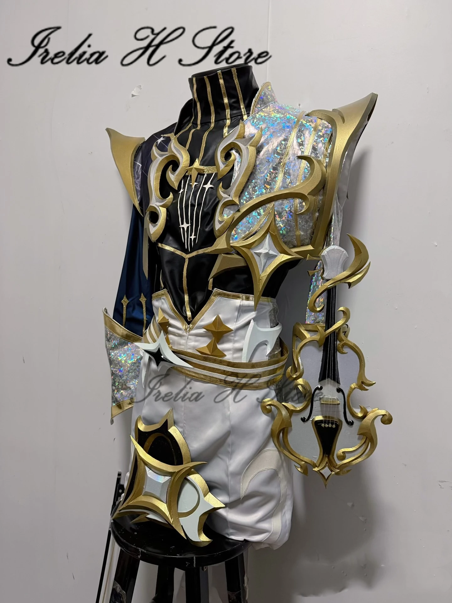 

Irelia H Store Love Confession Ezreal Cosplay Costume Man Prestige LOL Full set Halloween Cosplays Game Customized