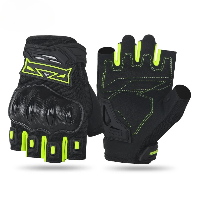 

Motorcycle Gloves Summer Breathable Riding Cycling Gloves Protective Half Finger Gloves Shockproof Unisex Motorcycle Accessories