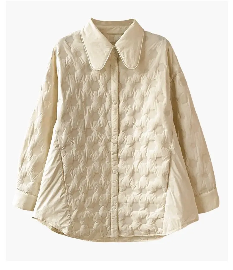 Autumn and Winter New Women's Down Jacket Commuter Pressure Glued Casual Loose Jacket