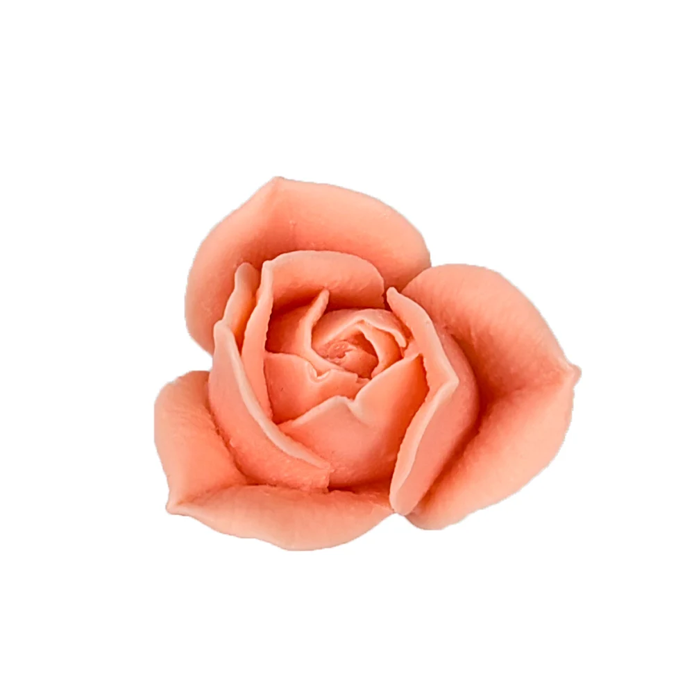 3D Rose Shape Silicone Mold Flower Bud Mould Cake Chocolate Candle Mould DIY Aromatherarpy Household Decoration Craft Tools