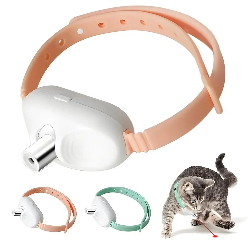 Cat Lovers Automatic Laser Toy Electric Pet Supplies Led Collar USB with LED Light InteractiveToys for Indoor Cats