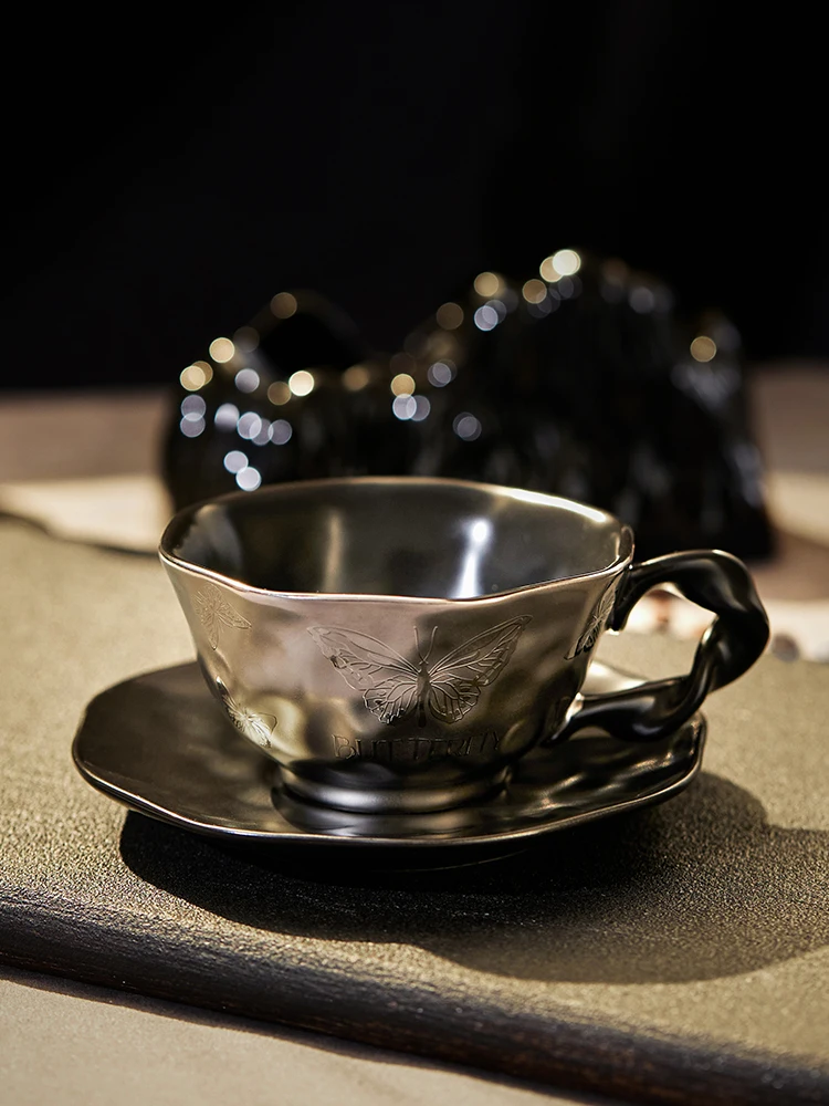 

High-value Muse coffee and saucers, household personalized ceramic , petty bourgeoisie life mugs, tea cups, gifts