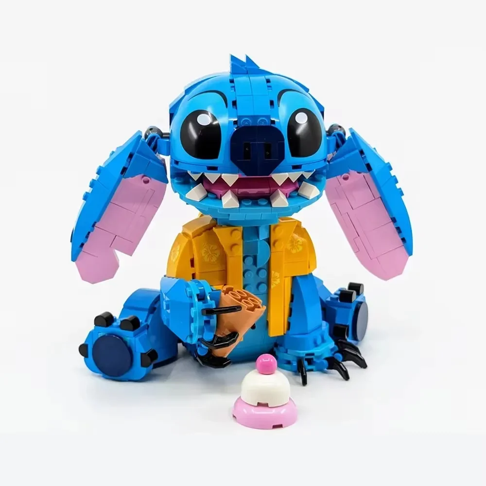 Stitch Aliens Cute Cartoon Display Decoration Set Model Building Blocks Bricks Fit MOC-43249 Kid Toys Game Gift Birthday