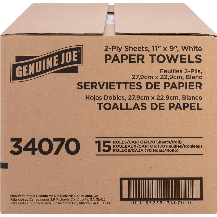 Genuine Joe 2-Ply Paper Towel Rolls, Each