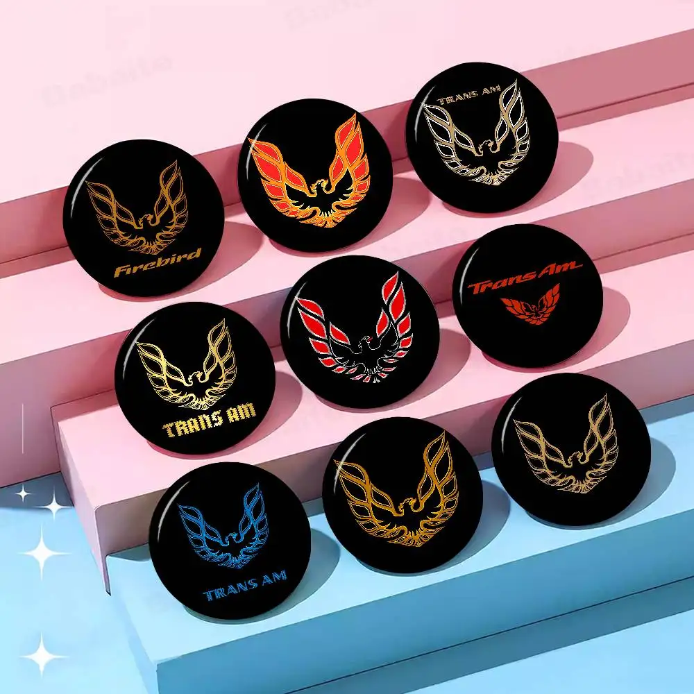 Broche Divertido con Logotipo de Pontiac Firebird Trans-Am de 58 mm, Insignia para Mochila, Ropa, Accesorio de Regalo