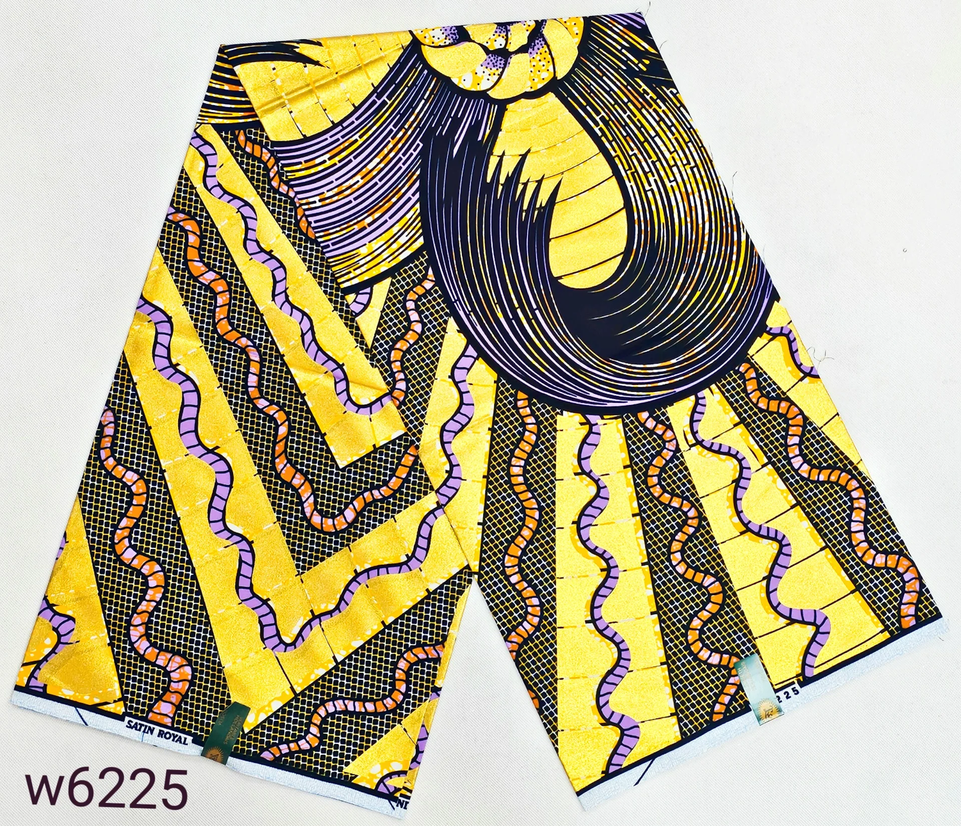 ผ้าฮอลแลนด์แท้ ลายพิมพ์แอฟริกัน ซุปเปอร์ 6 หลา ผ้าฝ้ายแท้ 100% ผ้าฮอลแลนด์แท้ ลายพิมพ์ใหม่ ปี 2025 สำหรับตัดชุด