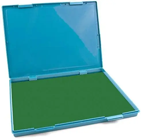 

8.25" x 11.5" Extra Large Green Ink Stamp Pad, Industrial Felt Pad for Office & Craft Use
