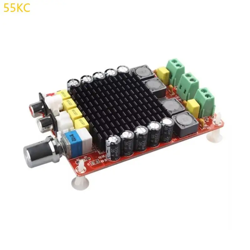 55kc 100W+100W الفئة D لوحة مكبر للصوت الرقمي TDA7498 Chip DC14-34V لمشاريع DIY وعشاق الصوت
