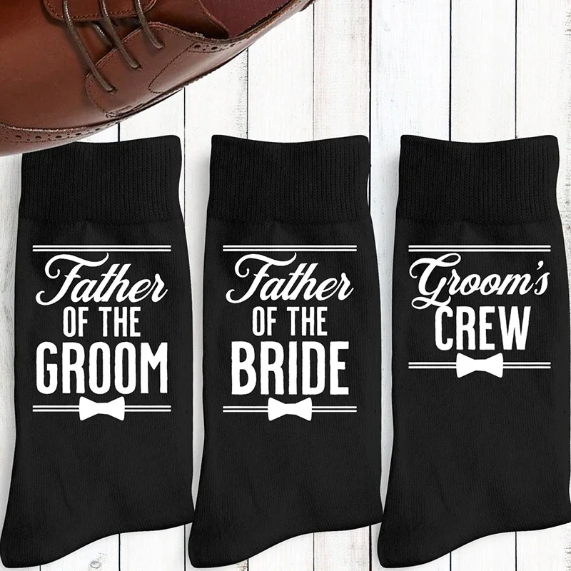 Father of the Bride Groom to be Best Man Groomsman Socks Wedding engagement bridal shower bachelor party Proposal Gift present