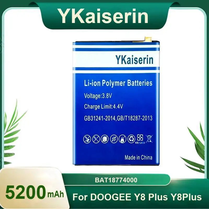 

BAT18774000 Robust For Doogee Y8 Plus Y8plus Mobile Phone Battery Premium Replacement 5200Mah